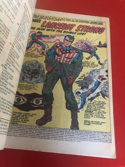 Blue Ribbon Comics #5 Archie Adventure 1984 Jack Kirby Lancelot Strong 2