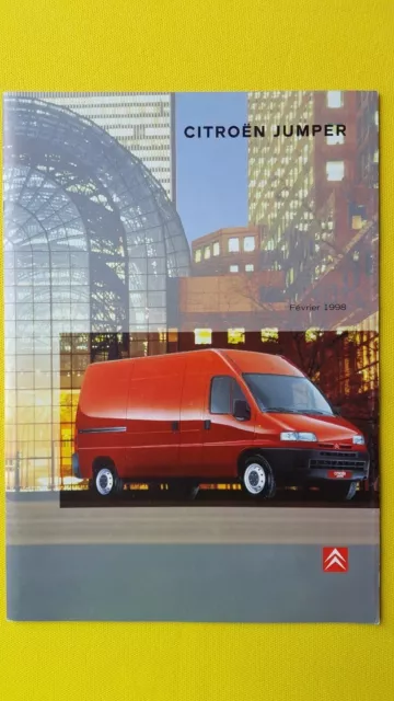 Citroen Jumper Fourgons Combi Planchers van brochure catalogue 1998 FRENCH MINT