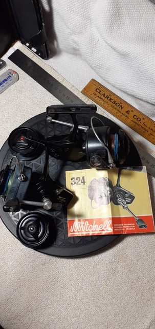 Moulinet toupie vintage Garcia Mitchell 324 fabriqué en France