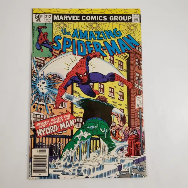 Amazing Spider-Man #212 Marvel 1st appearance of Hydro-man Key Comic