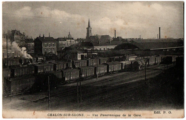CPA 71 - CHALON SUR SAONE (S. & L.) - Panoramic view of the station