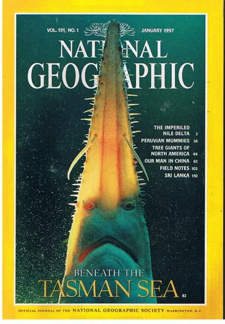 National Geographic Vol. 191 N° 1 January 1997 Tres Bon Etat