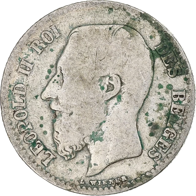 Lot De 3 Pièces Argent Anciennes - 1 Franc Belge 1867 Et Deux Autres