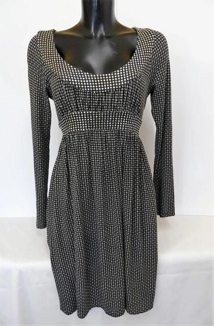 Robe TWIN SET SIMONA BARBIERI,  grise et paillettes, Taille M, TBE