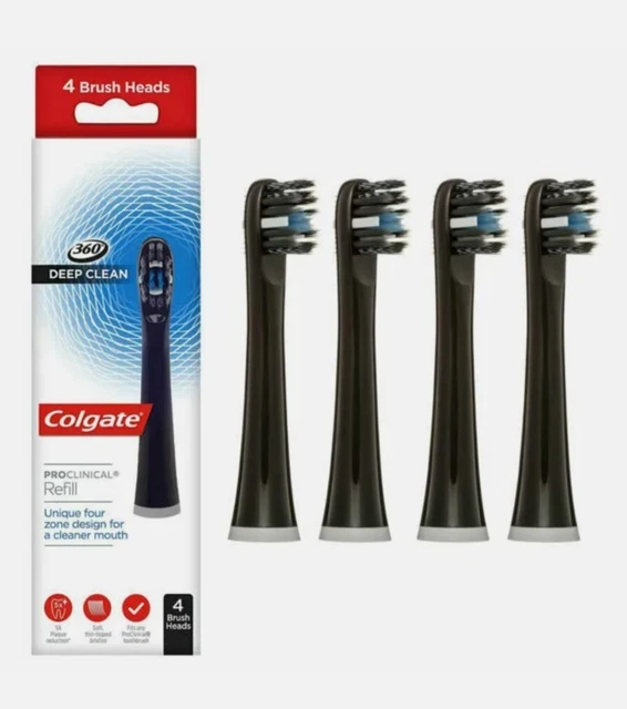Colgate 360 testine spazzolino a setole morbide ricarica proclinica profonda x4