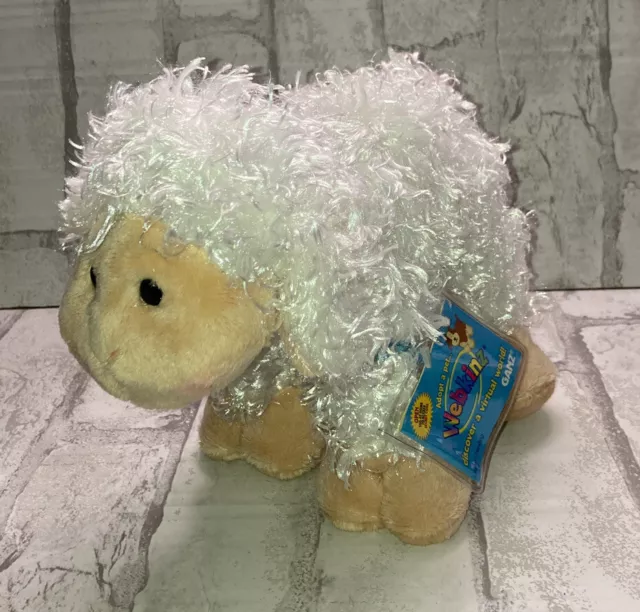 Webkinz Ganz White Wooly Lamb HM201 New Sealed Code Stuffed Plush Toy Easter