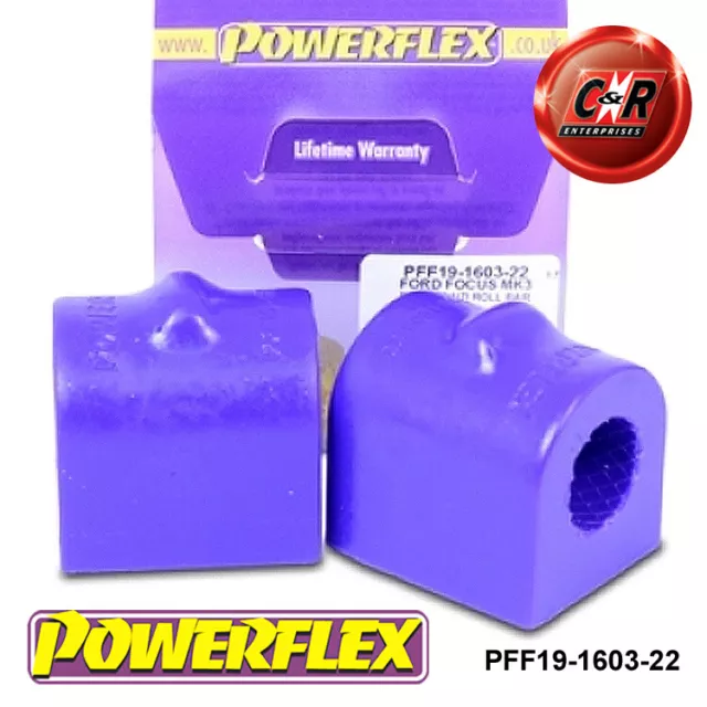 Powerflex FrRoll boccole da barra a telaio 22 mm per Ford C-Max MK2 11- PFF19-1603-22