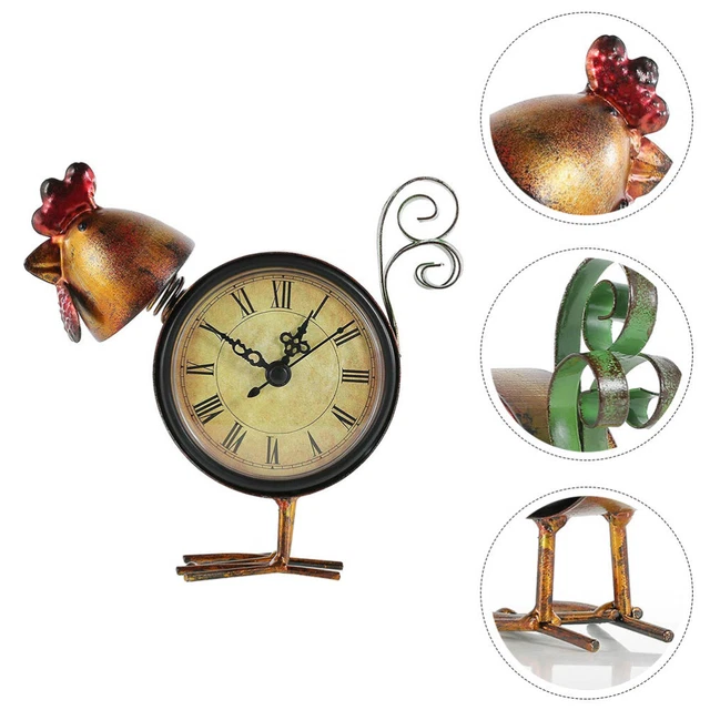 Ornamento reloj pollito reloj de números árabe fiesta de Navidad entrega regalo oficina