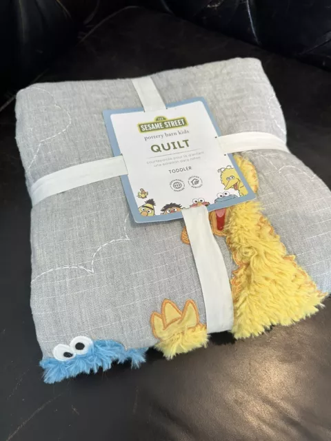 Pottery Barn Kids Sesame Street TODDLER Quilt ELMO & FRIENDS