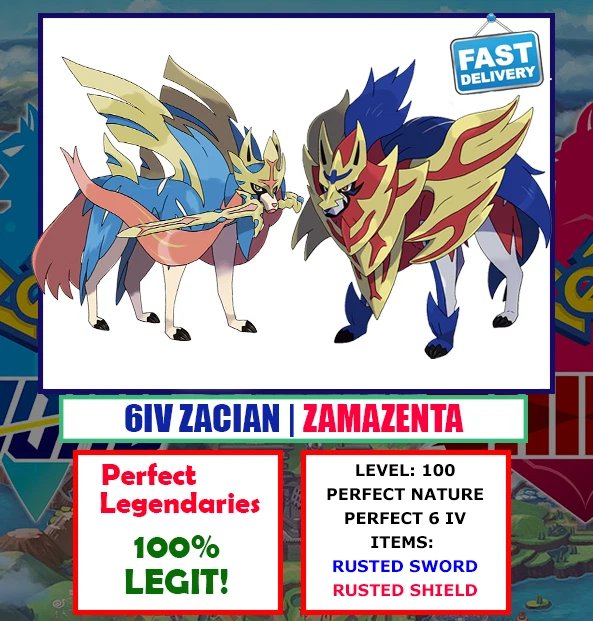 POKEMON SWORD AND Shield Perfect 6IV Zacian Zamazenta [100% LEGIT] EUR 4,99 - IT - Foto 10