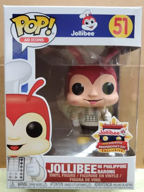 Funko Pop! Ad Icons Jollibee in Barong #51 Philippine Independence Day Exclusive