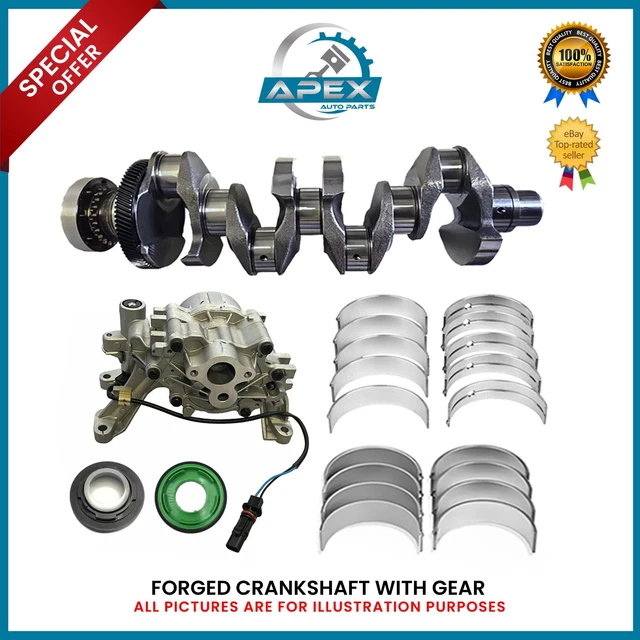 LAND ROVER RANGE 204DTD Forgé Vilebrequin + Rebuild Kit 2.0 Discovery V ...