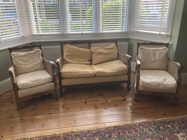 Antique Bergere Suite for restoration 2