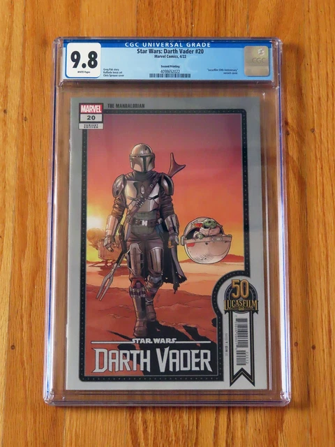 STAR WARS DARTH VADER #20 CGC 9.8 NM/M 2nd Printing 1st Din Djarin Grogu cover
