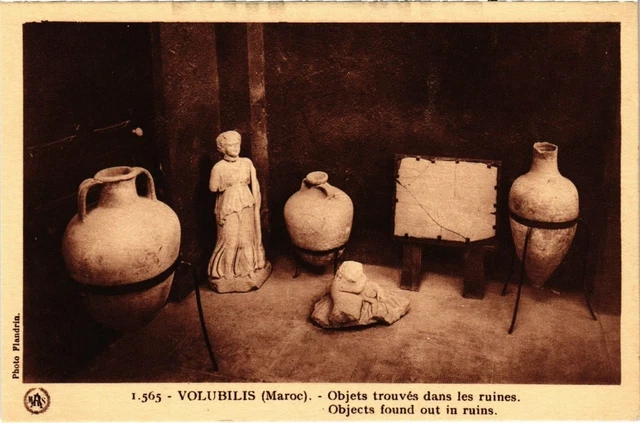 CPA AK MAROC FLANDRIN (565)-VOLUBILLS- Objects trouves dans les ruines (114113)