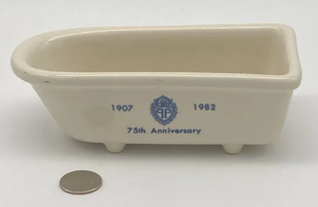 Vintage The Plaza Hotel New York Bathtub Soap Dish 75th Anniversary 1907-1982