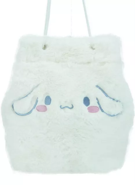 Sanrio Cinnamoroll Fur Shoulder Bag Storage Black Tote / case pouch New Japan