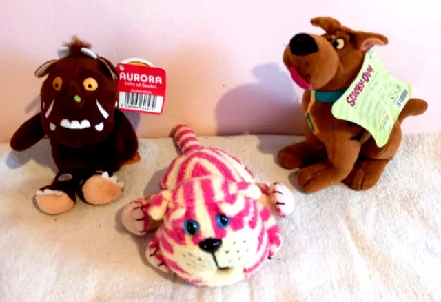 The Gruffalo Bagpuss & Scooby Doo Small Soft Toy Beanies Plush Tv Characters