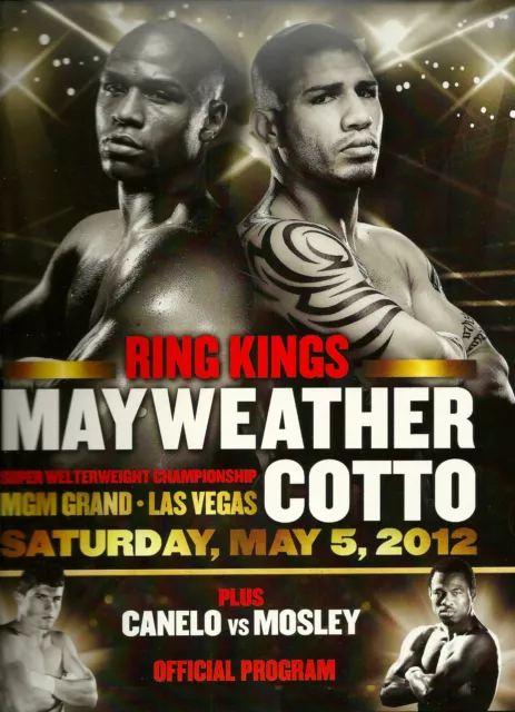 Floyd "Money" Mayweather Vs. Miguel Cotto Onsite Official Program 5/5/12  Rare