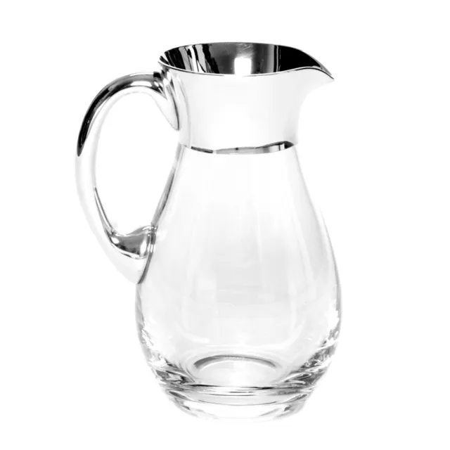 Design Glass Jug 0,5 0,7 1 Liter With Real Silver from Crystal Wine 2
