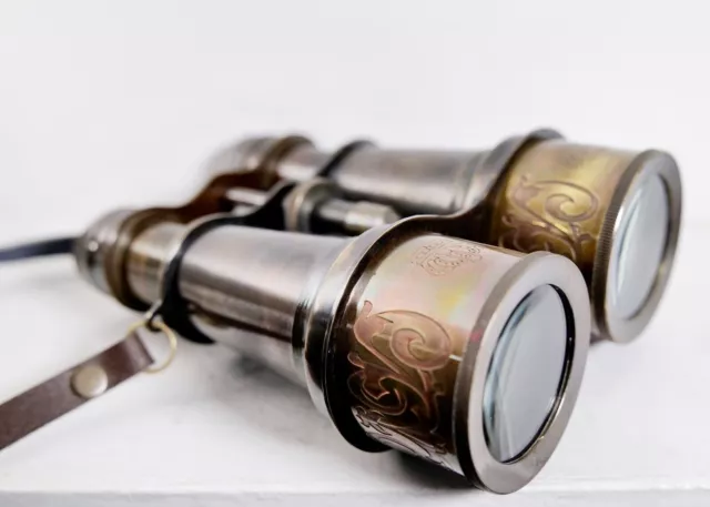 gift for women Antique Binocular Brass Finish & Bird Watching Replica Nautical