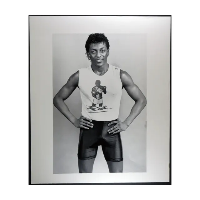 Photo de presse vintage Boxe Michael Olajide Jr.Années 80 FT 35072 - tirage