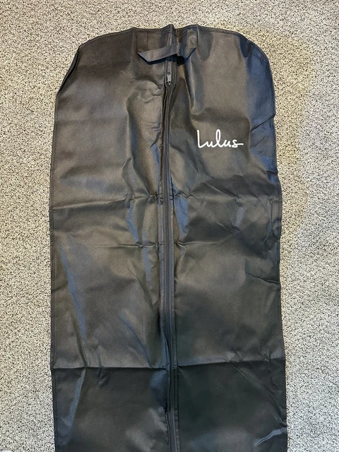 Lulus Negro Resistente Vestido Bolso de Prenda Trajes Abrigo de Esmoquin 68" Estuche de Transporte con Cremallera