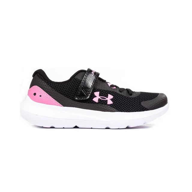 Scarpe da ginnastica da corsa Under Armour Surge 3 AC Junior Bambine nere/rosa