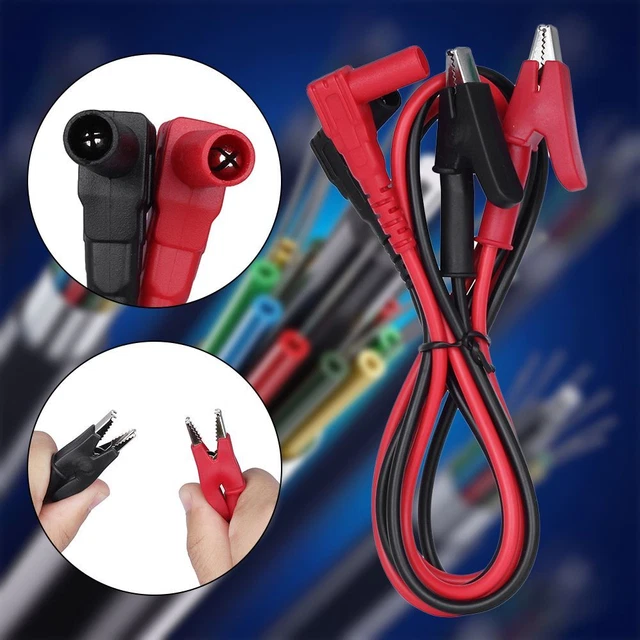 sonde multimètre Clip de fil multimètre Prise universelle Câble d'essai Ligne