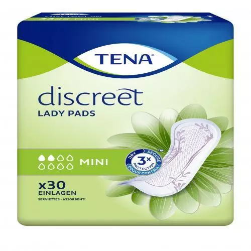 TENA LADY Discreet Einlagen mini 30 St PZN 12365847