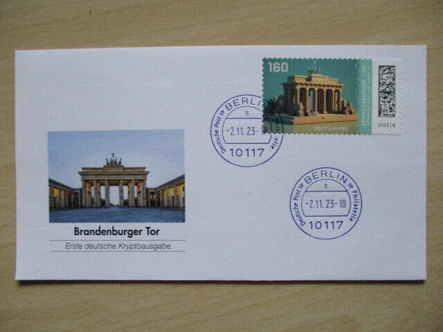 Ersttagsbrief BERLIN:  Kryp.-Marke der Deutschen Post - Mi.Nr. 3801 /selbstkleb 3