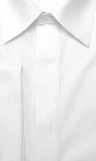 Sobre HUBER Manguitos Camisa Blanco Oculto Regular Fit HU-0011 2