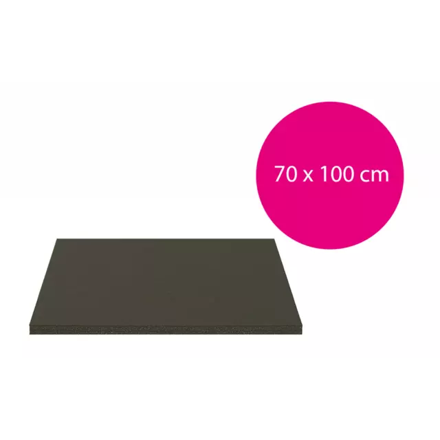 25 Bogen Leichtschaumplatten schwarz / schwarz  - 5mm - 70x100cm