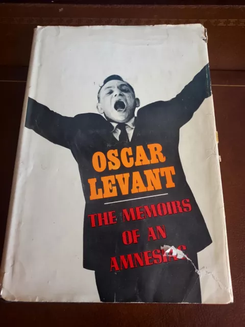 The Memoirs of an Amnesiac by Oscar Levant, Hardcover w/DJ, 1965, 3rd impression