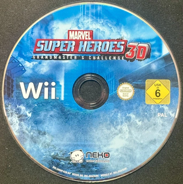 Jeu Wii - Marvel Super Heroes 3D: Grandmaster's Challenge (bon état Complet)