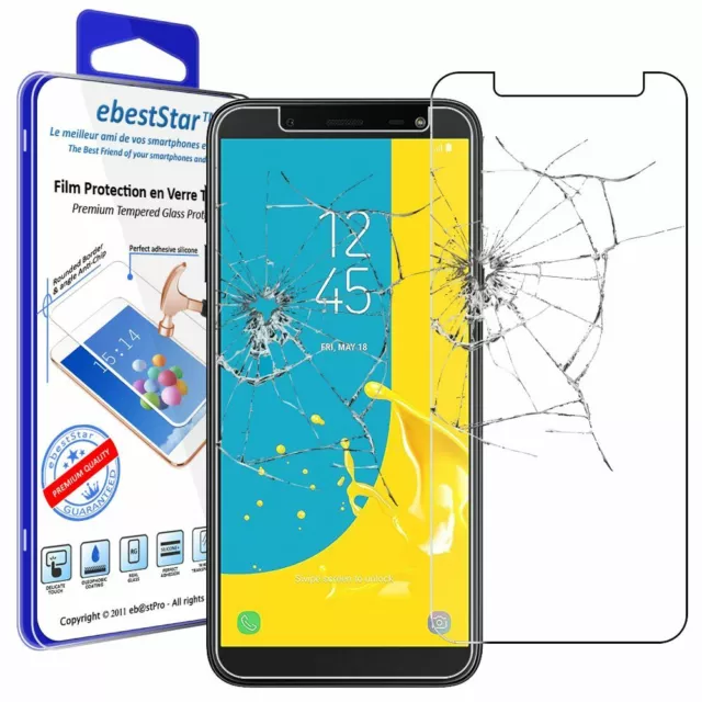 Verre tremp� pour Samsung J6 2018 Galaxy SM-J600F Film Protection Ecran Vitre