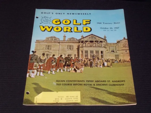 1967 October 20 Golf World Magazine - St. Andrews Old Course Cover - E 7248