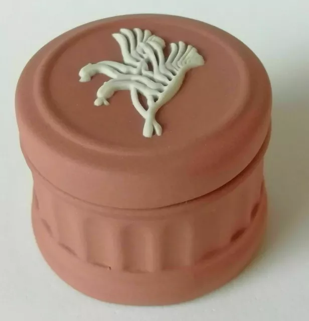 Wedgwood Terracotta Jasperware Tablette Dose Australischer Kangaroo Paw