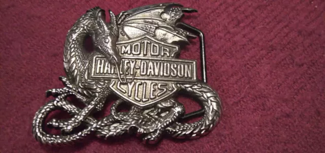 collectible and very hard to find harley Davison dragon  buckle