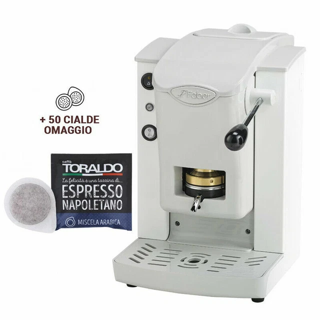Macchina da Caffè FABER SLOT PLAST a Cialde Carta ESE 44mm + 50 Cialde Toraldo