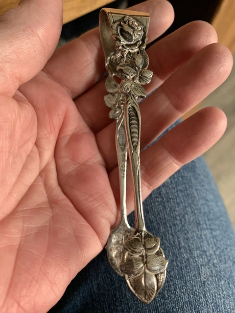 Antique Silver Hallmarked Sugar Tongs  21.19 Gram