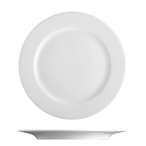 6 Pièce Assiette Set Plat 26 CM Porcelaine Assiette Blanc Assiette de Menu Grand