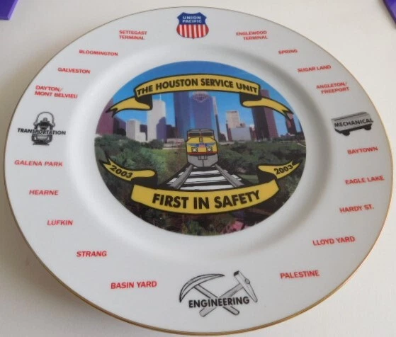 Railroad-Union Pacific 2003 Safety Award "The Houston Service Unit" Top Logo