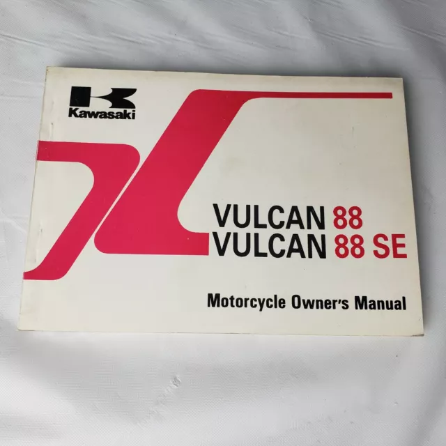 1988 Kawasaki Vulcan 1500 VN1500 Owner's Manual Book OEM ORIGINAL 99920-1412-02