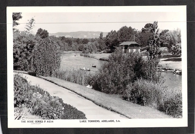 C4211 Australia SA Adelaide Torrens River #9234 vintage Rose Series postcard