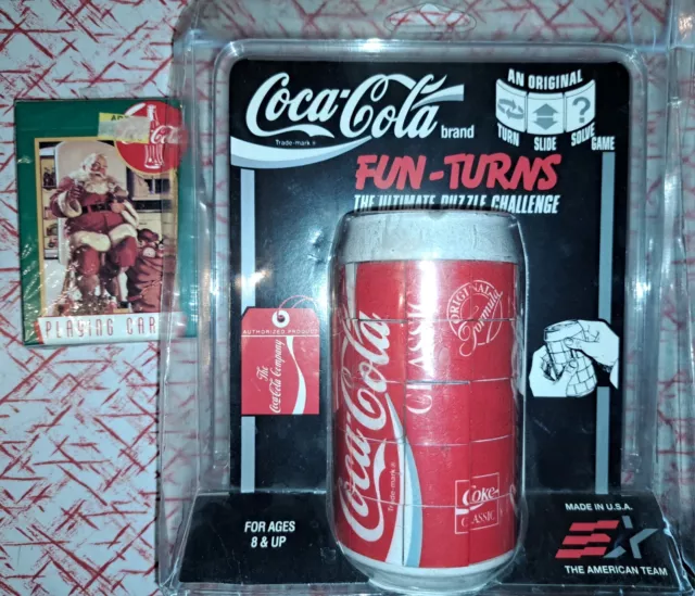 Vintage COCA-COLA Classic Rubiks style cube puzzle Coke classic puzzle!!!