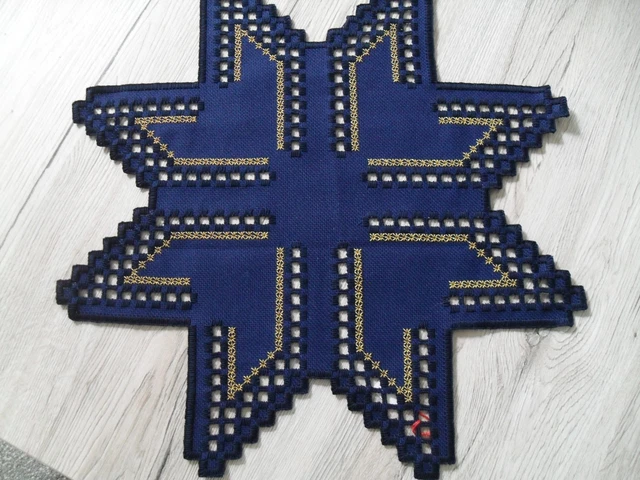 HARDANGER HANDARBEIT WEIHNACHTEN Stern NEU EUR 49,00 - PicClick DE