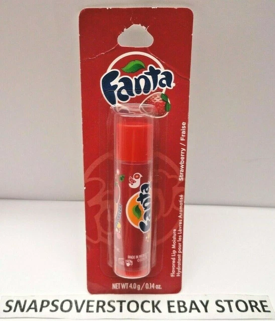 Fanta Strawberry Flavored Lip Balm 0.14 Oz. Single Tube, New Fast Free Shipping