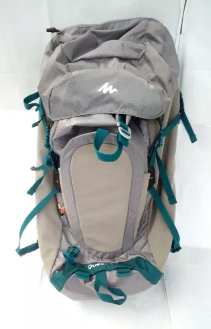 QUECHUA FORCLAZ 40 Air Gray Blue Travel Hiking Backpack 40.00
