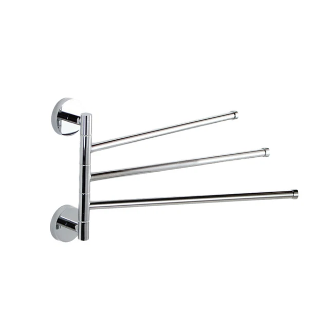 Toalla de acero inoxidable montada en pared 360 grados toalla giratoria espacio S